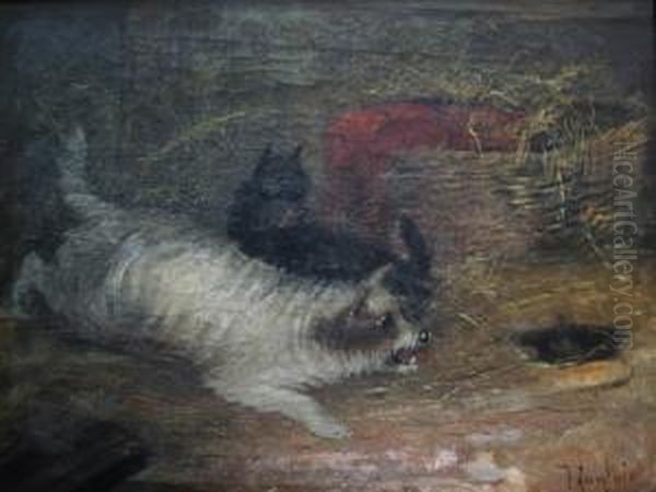 The Policemen; The Gaolers Oil Painting by J. Langlois