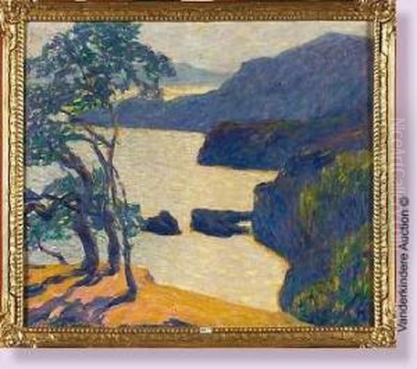 L'esterel A La Cote D'azur Oil Painting by Fernand Lantoine