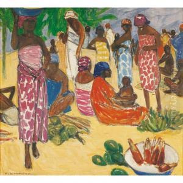 Marche Au Togo Oil Painting by Fernand Lantoine