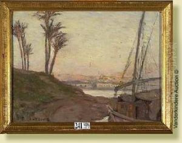 Bord De Mer En Afrique Du Nord Oil Painting by Fernand Lantoine