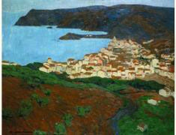 Vue De Beaulieu Sur Mer Oil Painting by Fernand Lantoine