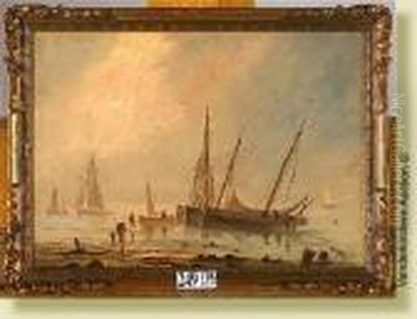 Le Retour Des Pecheurs Oil Painting by Louis Auguste Lapito