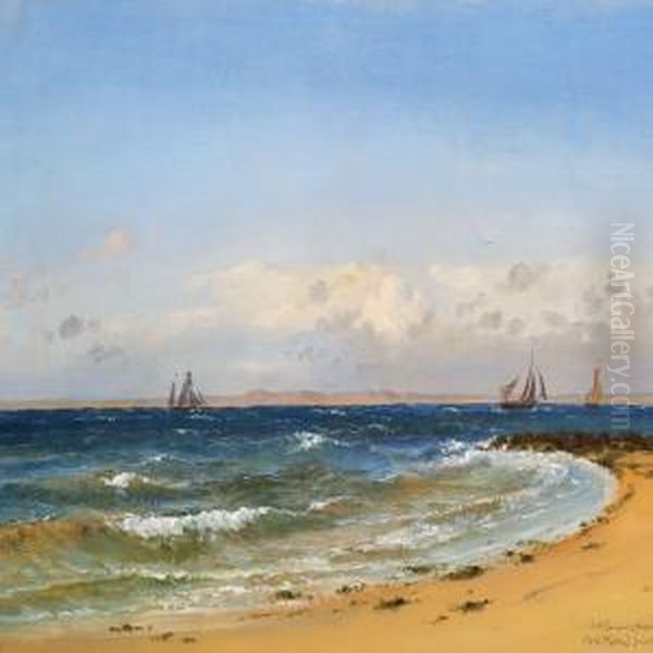 Coastal Scene, Northern Holland Oil Painting by Emanuel Larsen