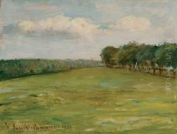 Laka Oil Painting by Kazimierz Lasocki