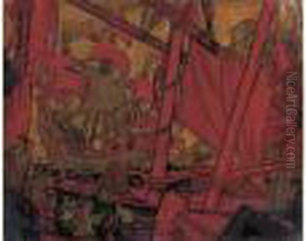 Marine Oil Painting by Michel Lattry