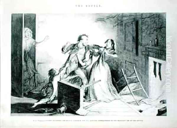 The Bottle Plate VI Oil Painting by George Cruikshank I