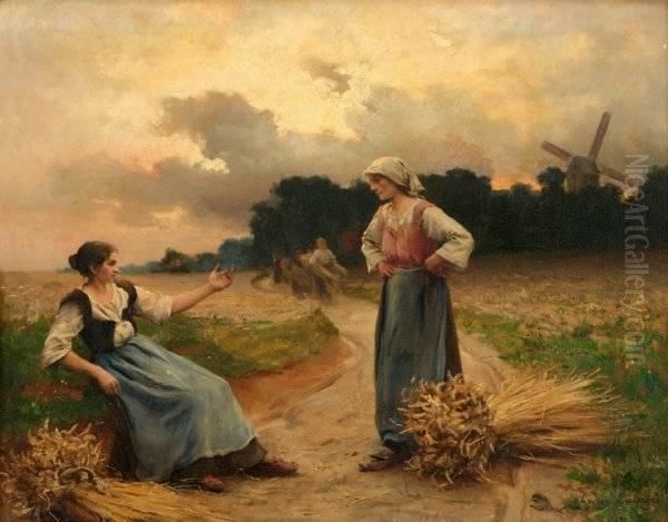 The End Of The Day Oil Painting by Georges Laugee