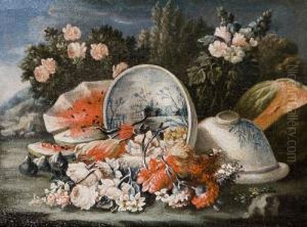 Rose Ed Altri Fiori, Piattidi 
Ceramica, Un