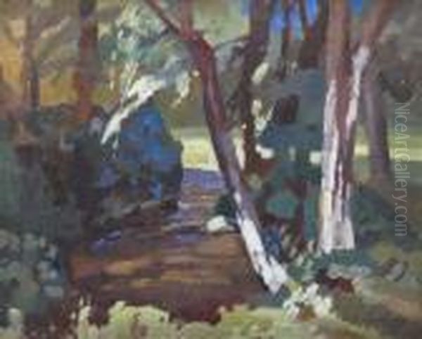 Sous-bois Oil Painting by Alfred Marie Le Petit