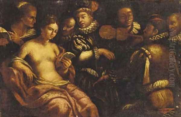 A musical gathering Oil Painting by Caravaggio
