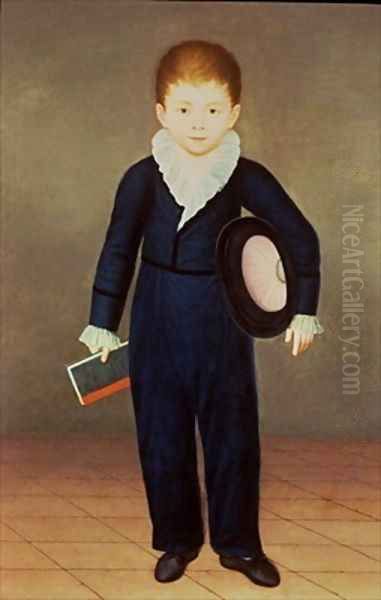 Marques de Penafiel Son of the Duke of Osuna Oil Painting by Antonio Carnicero Y Mancio