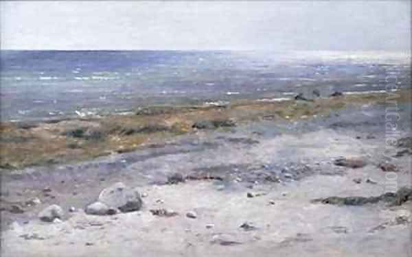 The Beach Mols Oil Painting by Janus Andreas Bartholin La Cour