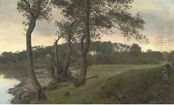 Himmelberget, September Oil Painting by Janus Andreas Bartholin La Cour