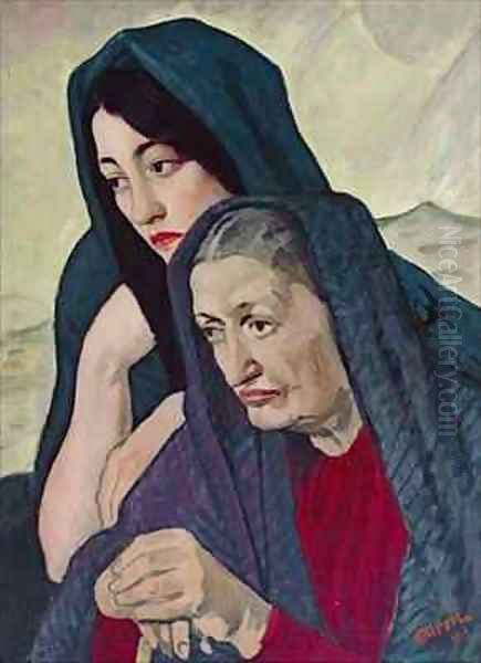 Galway Peasants Oil Painting by John Currie