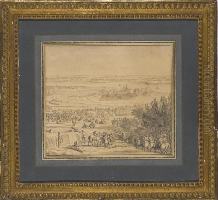 The Siege Of Orsoy Oil Painting by Sebastien Leclerc