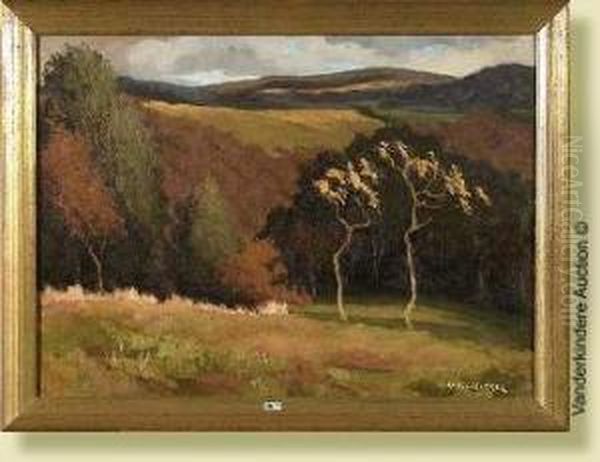 Bosquet Aux Environs De Bomal Oil Painting by Jean-Baptiste Lucien