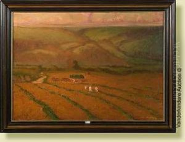 Le Chargement Des Betteraves Oil Painting by Jean-Baptiste Lucien