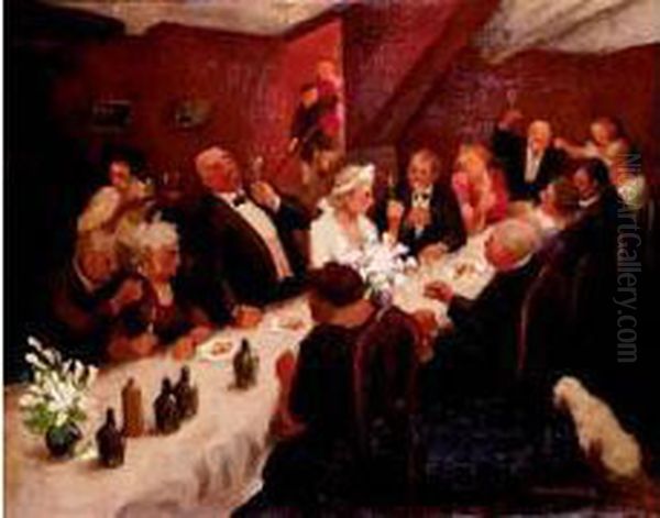 Le Banquet De Noce Oil Painting by Jean-Baptiste Lucien