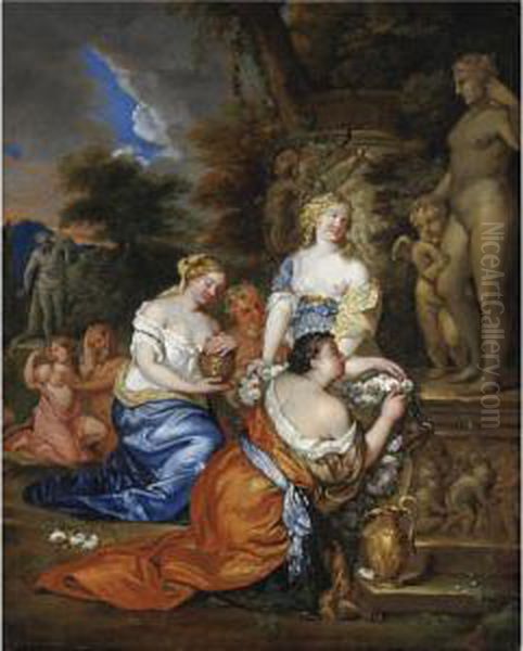 Sacrificio Pagano Oil Painting by Valentin Lefebvre