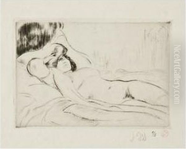 Liegende Oil Painting by Louis Legrand