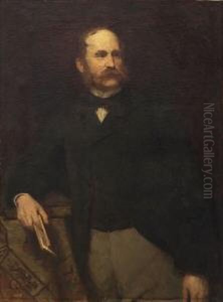 Bildnis Des Karl Maximilian Graf
 Von Seilern Und Aspang Oil Painting by Wilhelm Leibl