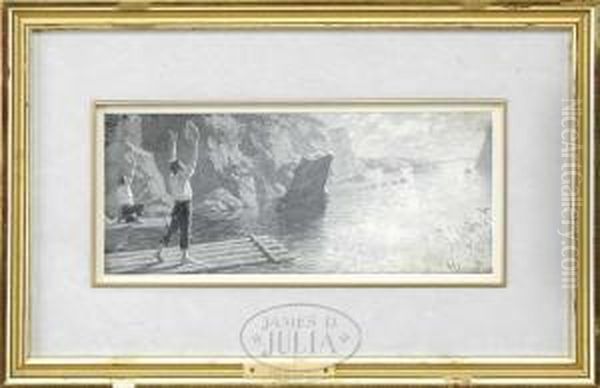 Rafting Oil Painting by William Robinson Leigh