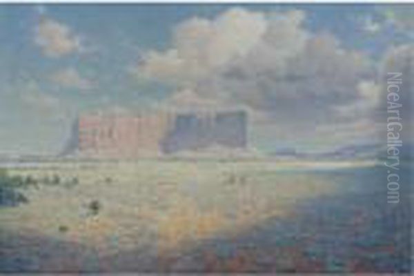 Arizona Landscape With Two Riders Oil Painting by William Robinson Leigh