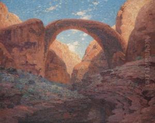 Rainbow Bridge, Utah Oil Painting by William Robinson Leigh