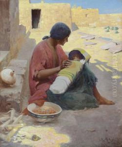 Indian Madonna Oil Painting by William Robinson Leigh