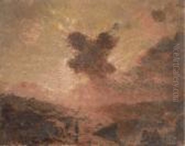 Sunset Oil Painting by William Robinson Leigh