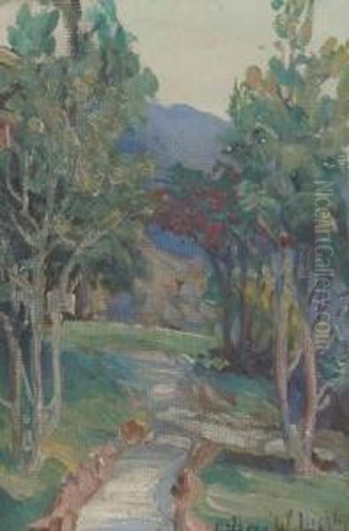 Laguna Beach Scene Oil Painting by Kathryn Woodman Leighton