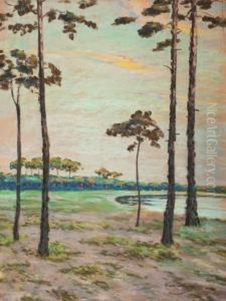 Markische Landschaft Oil Painting by Walter Leistikow