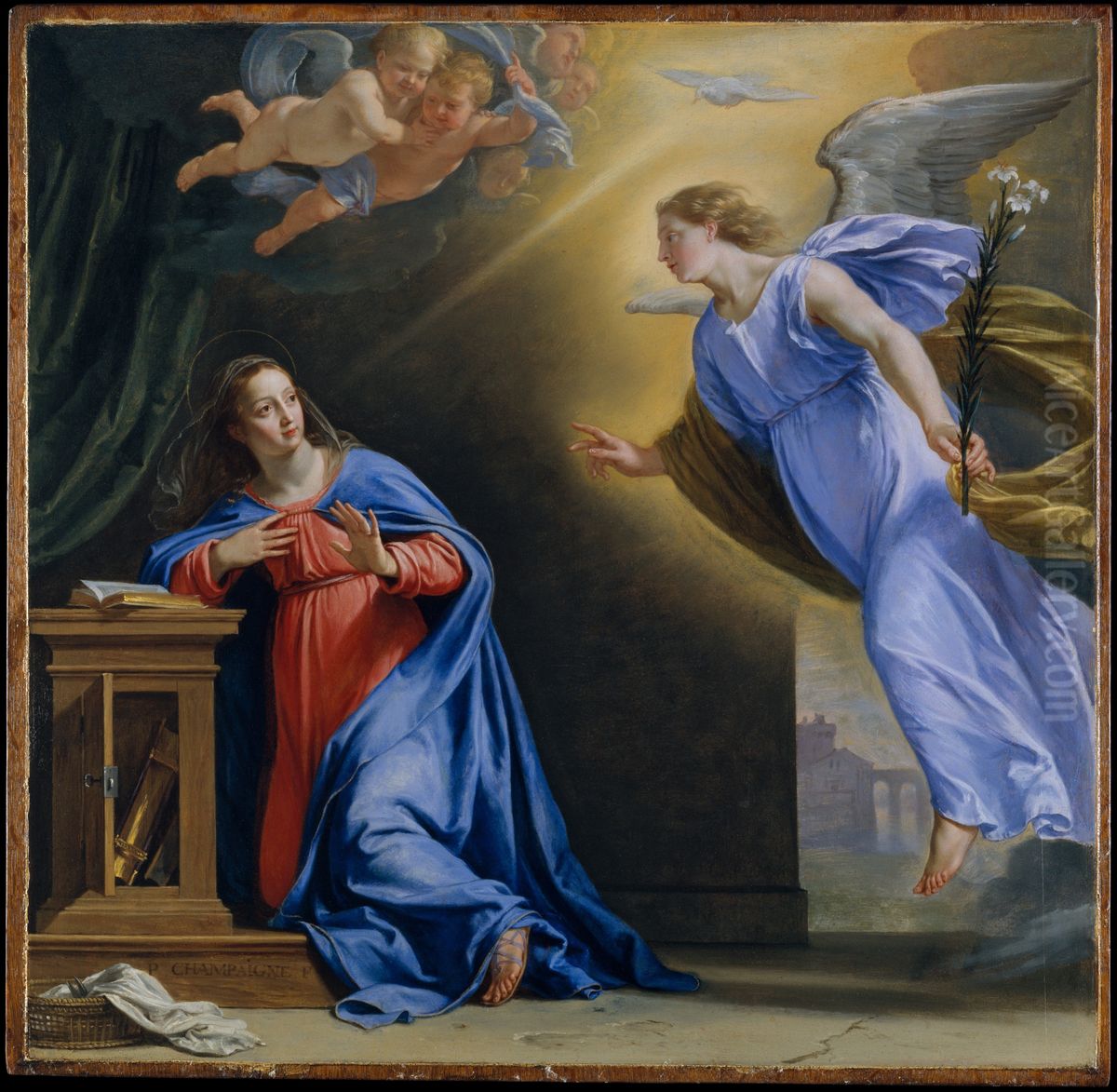 The Annunciation Oil Painting by Philippe de Champaigne