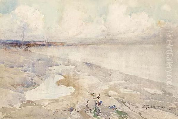 Paesaggio Marino Oil Painting by Giovanni Lentini