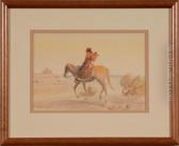 Indian Woman Oil Painting by H. Reedy Leonard