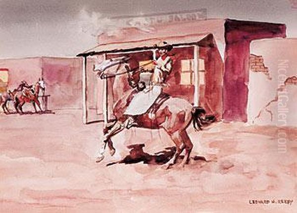 Celebrating Oil Painting by H. Reedy Leonard