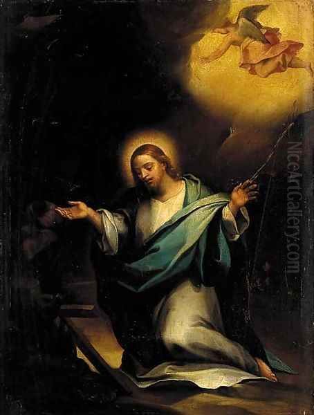 The Agony in the Garden Oil Painting by Antonio Allegri da Correggio