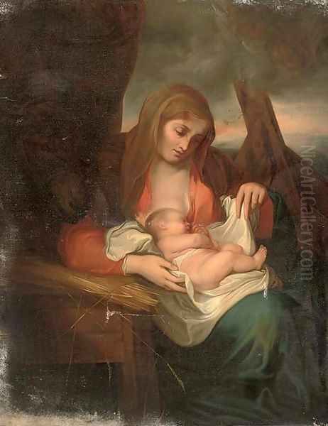 The Madonna and Child Oil Painting by Antonio Allegri da Correggio