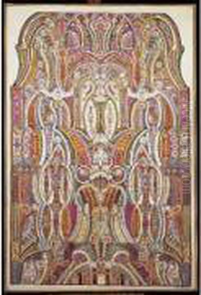 Composition Oil Painting by Augustin Lesage