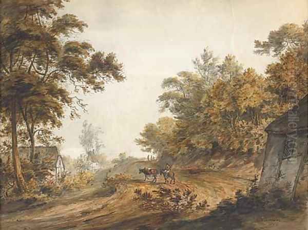 The journey home Oil Painting by John Marten Of Canterbury