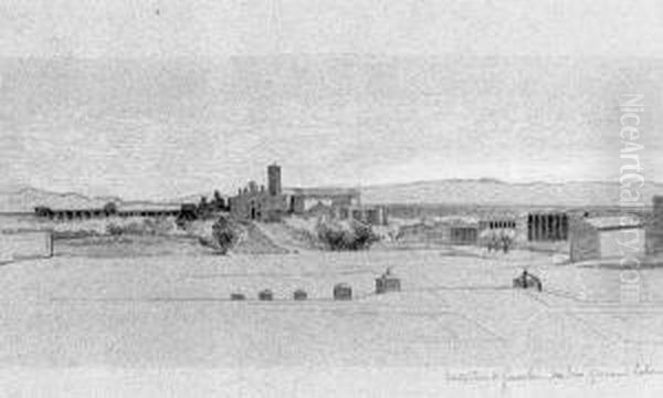 Deux Paysages D'italie : Oil Painting by Emile Levy