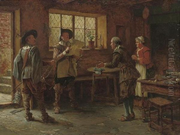 The Proclamation Oil Painting by Stephen Lewin