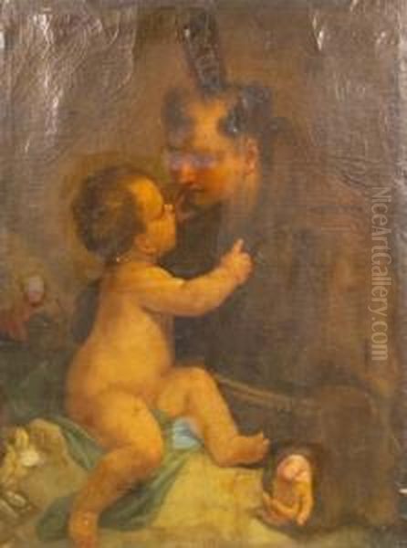 Sant'antonio Da Padova Oil Painting by Pietro Liberi