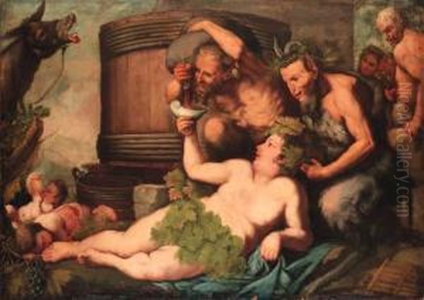 Liberi, P.
A Bacchanal Oil Painting by Pietro Liberi