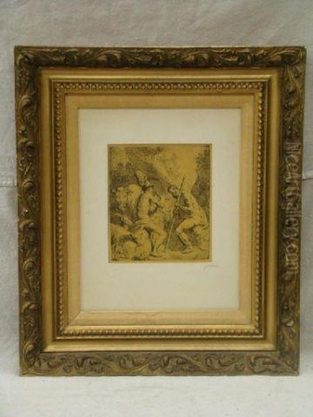 Mercury And Man
Surrounded By Animals Oil Painting by Jan Lievens