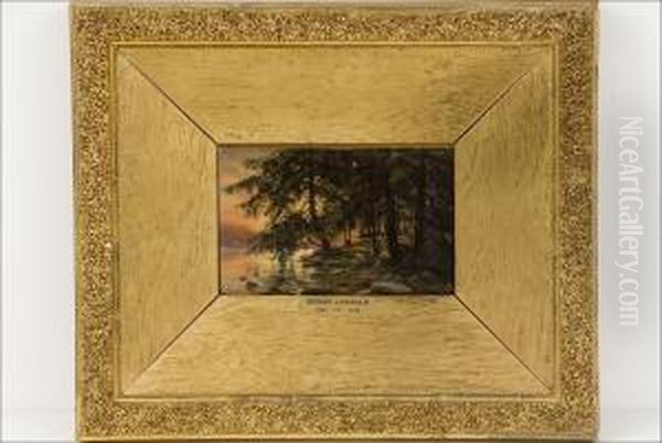 Jarven Poukama - Insjovik. Oil Painting by Berndt Adolf Lindholm