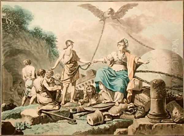 Allegory of the Liberation of Slaves Oil Painting by Jean-Baptiste Chapuy