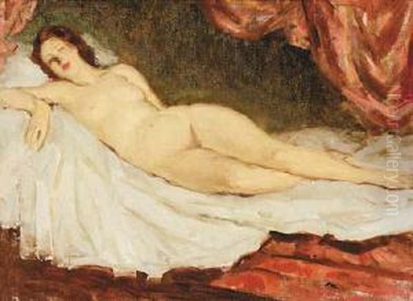 Nude Oil Painting by Edward Barnard Lintott