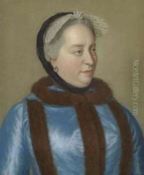 Portrait Of Empress Maria Theresia. Oil Painting by Etienne Liotard