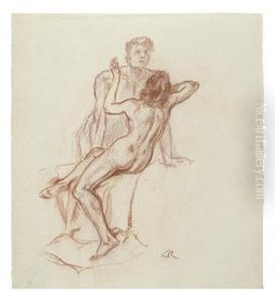 Le Cantique Des Cantiques. Oil Painting by Almery Lobel-Riche